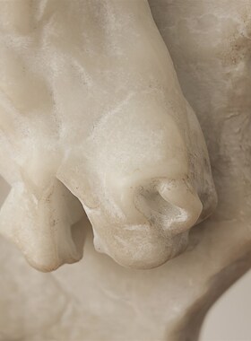 形上法式覆古《壁间驹影》客厅玄关马头雕塑装饰品艺术中式摆件