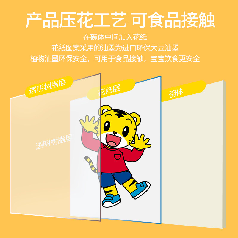五和 儿童碗吃饭专用碗3岁以上小学生幼儿园家用饭碗防烫防摔卡通