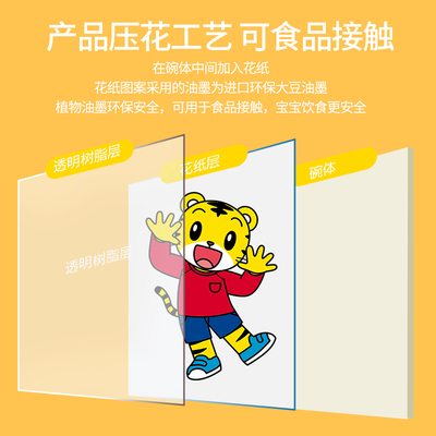 五和儿童饭碗3岁以上防烫卡通碗