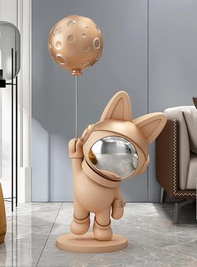 迎宾太空兔客厅大型落地摆件家居饰品沙发电视柜旁边乔迁新居礼品