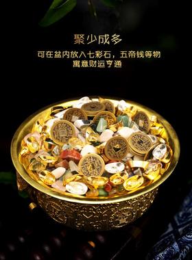 聚宝盆招财摆件全铜聚财铜盆家居客厅装饰工艺品公司店铺开业礼品