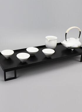 新中式禅意茶道茶具套装摆件客厅茶室茶桌茶楼茶壶样板房软装摆设