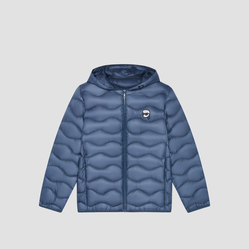 KARL LAGERFELD【90%鸭绒】连帽短款羽绒服25秋季新款老佛爷男装 - 图1