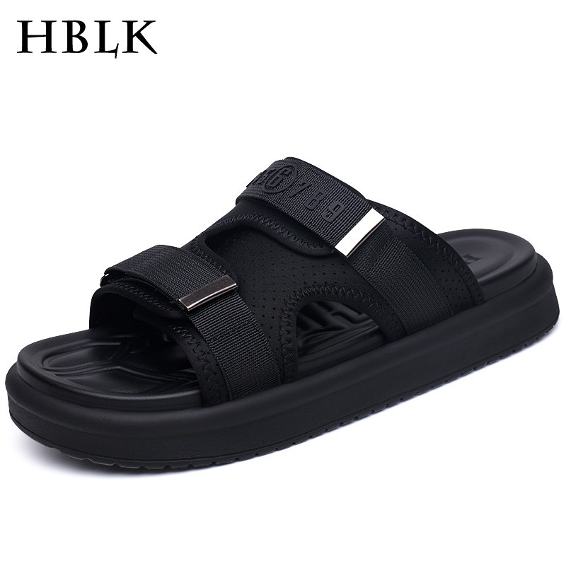 凉鞋男2025夏季新款透气防臭户外两穿拖鞋男士百搭厚底防滑沙滩鞋 - 图1