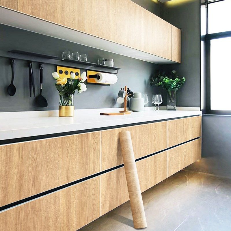 原木色胡桃木色翻新贴纸木纹自粘仿木加厚家具柜门橱柜子桌面贴膜,淘宝优惠券,粉丝福利购,淘宝优惠卷