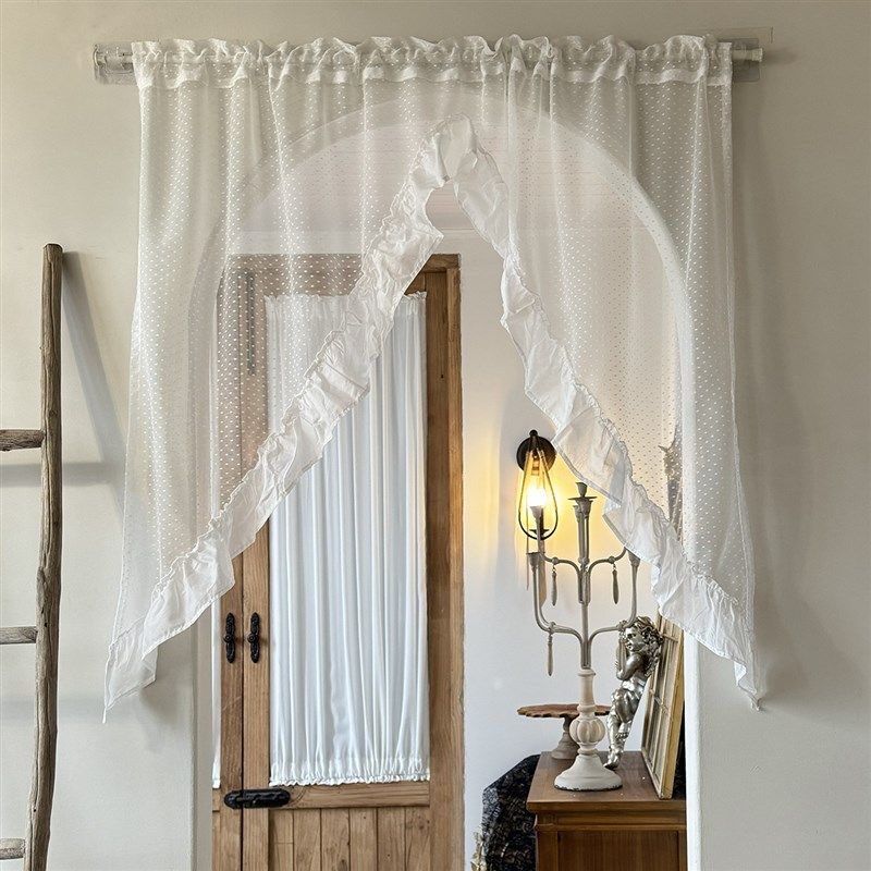 安纳西翅膀帘拱形长幔半帘美式厨房窗帘门帘穿杆可定制,淘宝优惠券,粉丝福利购,淘宝优惠卷