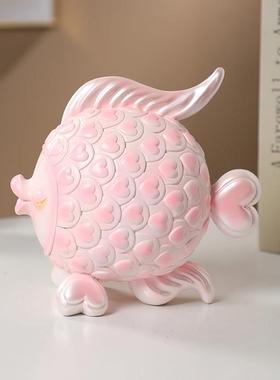 年年有余 余鱼摆件招财客厅家居玄关酒柜电视柜装饰品桌面摆设工