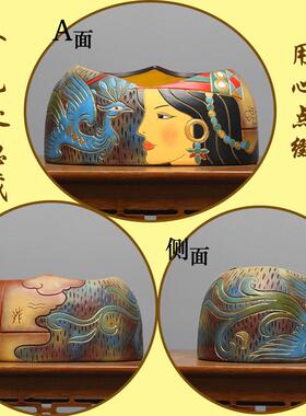 少数民族特色纸巾抽纸盒入户进门钥匙收纳盒茶桌面摆件装饰工艺品