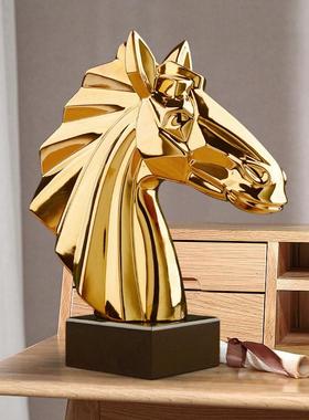 酒柜装饰品摆件电视柜新中式小摆设工艺品家居饰品马玄关客厅摆件