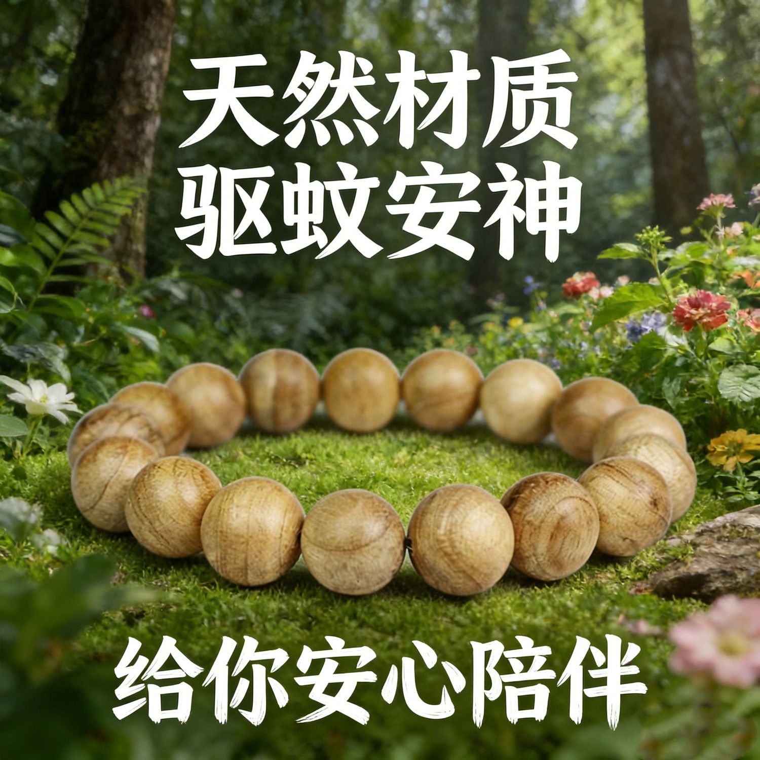 纯天然香樟木佛珠手串手串文玩天然香木随身香味十足