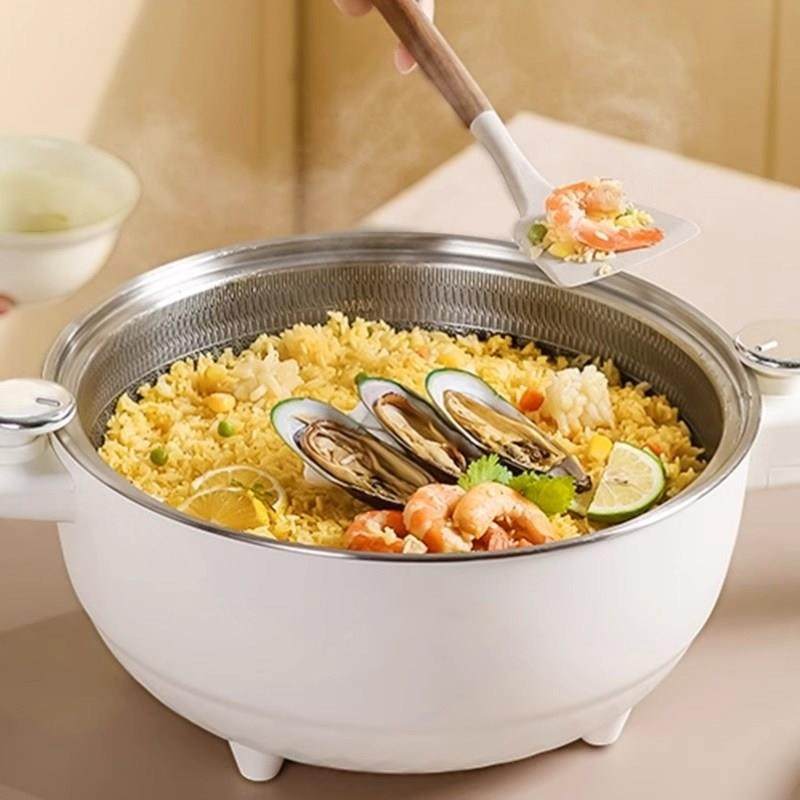 德国无涂层电炒锅2024新款家用多功能炒菜一体不粘锅蒸煮煎电煮锅,淘宝优惠券,粉丝福利购,淘宝优惠卷