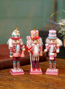 北欧卡通小锡兵胡桃夹子木偶酒吧店铺橱窗陈列餐厅家居装饰摆件