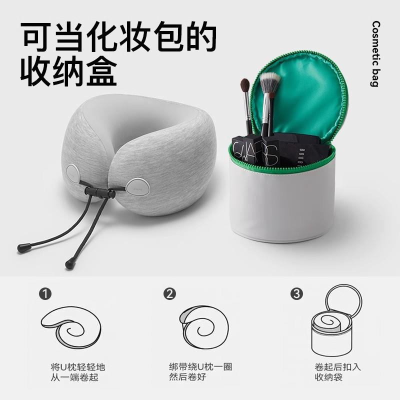 觉轻松u形枕飞机护颈枕脖子护颈坐车护颈枕旅行可携式脖枕颈枕u型 - 图0