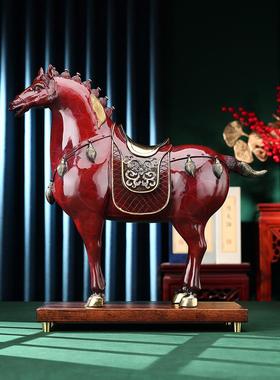 采购产品黄铜马装饰品，立即成功，唐马中国风家庭办公室装饰品，