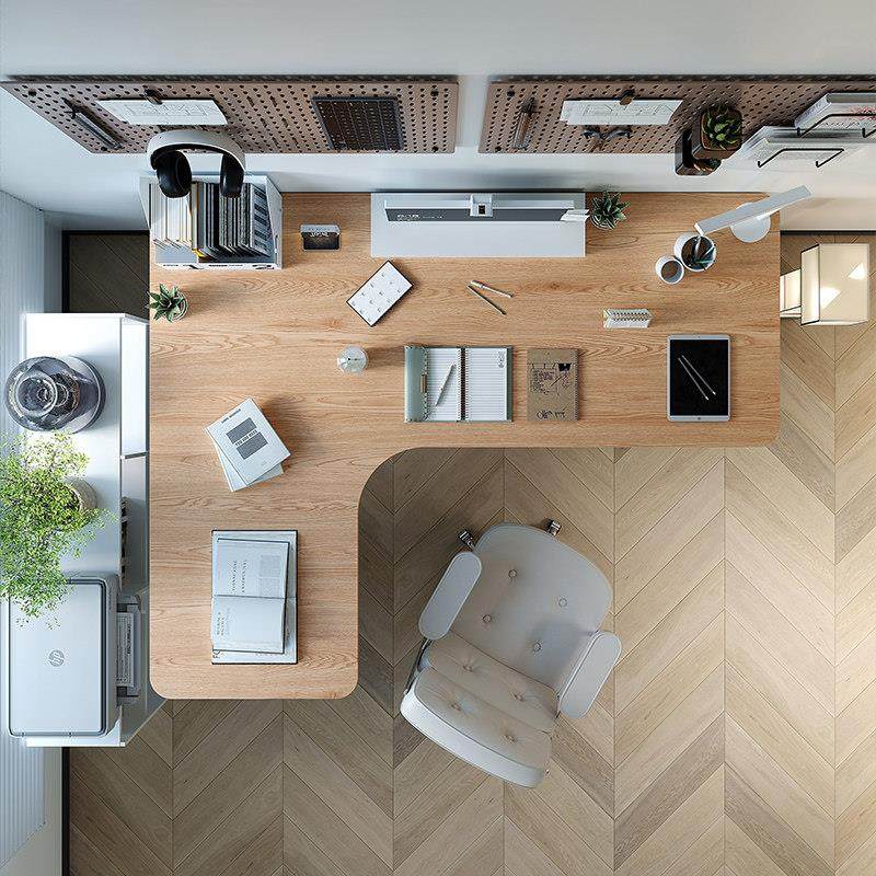 原木色转角升降书桌L型电动台式电脑桌实木家用卧室学习桌工作台,淘宝优惠券,粉丝福利购,淘宝优惠卷