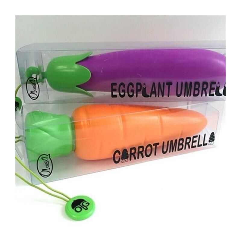 胡萝卜雨伞创意卡通茄子雨伞胡萝卜辣椒折叠雨伞茄子送朋友小礼物,淘宝优惠券,粉丝福利购,淘宝优惠卷