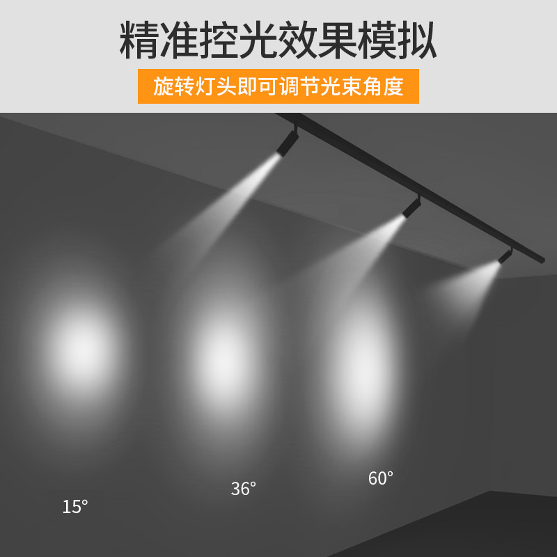 变焦led明装射灯天花灯店铺服装店超亮商用吸顶无轨道cob聚光灯,淘宝优惠券,粉丝福利购,淘宝优惠卷