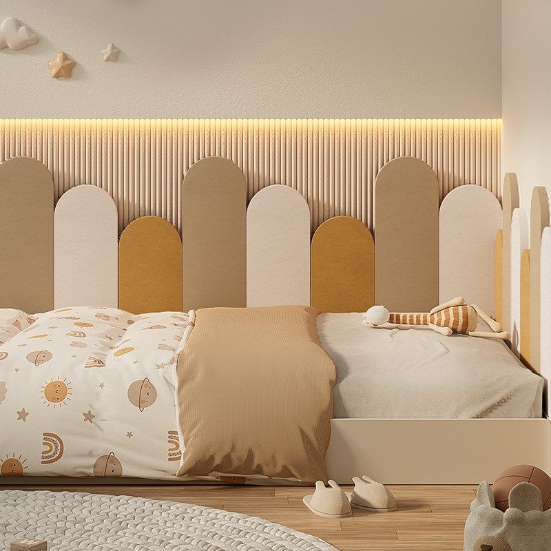 儿童防撞墙贴毛毡墙围墙壁改造遮丑床头护墙板背景墙软包装饰床围,淘宝优惠券,粉丝福利购,淘宝优惠卷