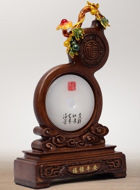 葫芦琉璃玉摆件家居客厅酒柜装饰品店铺开业新房乔迁礼品新婚礼物