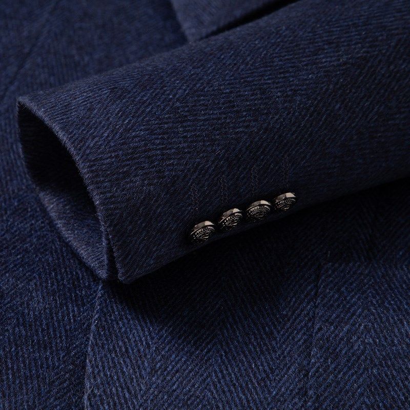 西服男士纯绵羊毛春秋简约单排扣外套羊毛西服韩版商务休闲单西潮,淘宝优惠券,粉丝福利购,淘宝优惠卷