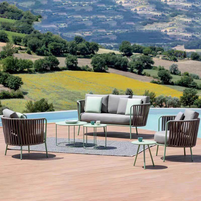 户外沙发庭院藤沙发户外露天防腐绳阳台藤椅沙发组合设计师模型,淘宝优惠券,粉丝福利购,淘宝优惠卷