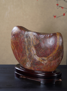 顶爷奇石原石靠山石把玩收藏摆件