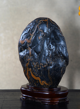 顶爷奇石原石靠山石装饰收藏摆件