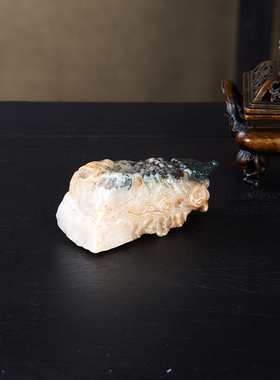 顶爷奇石原石靠山收藏戈壁石摆件