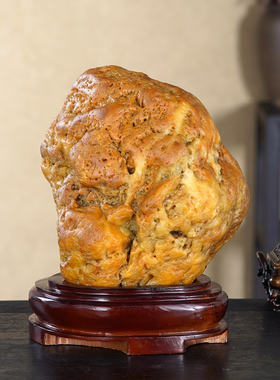 顶爷奇石原石靠山石装饰收藏摆件