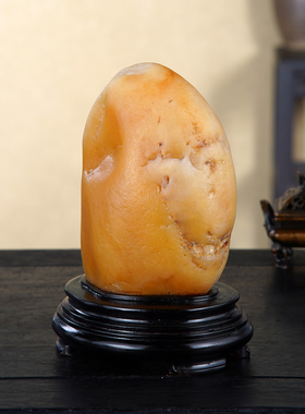 顶爷奇石原石靠山石把玩收藏摆件