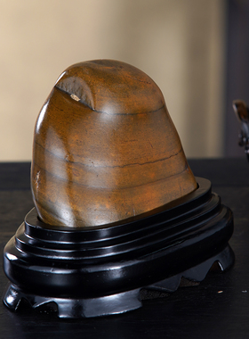 顶爷奇石原石靠山收藏大化石摆件