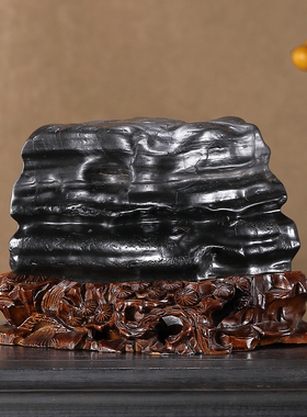 顶爷奇石原石靠山石装饰收藏摆件