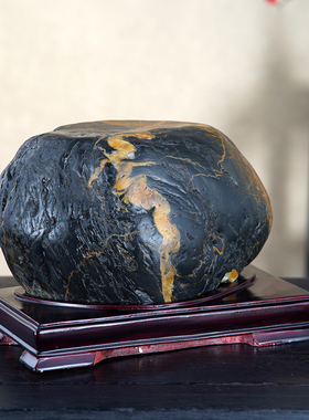 顶爷奇石原石靠山石装饰收藏摆件