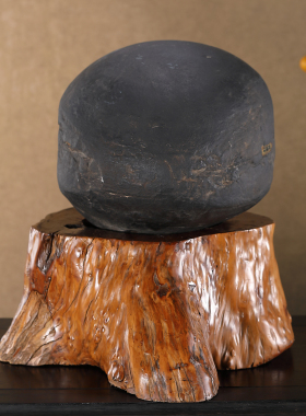 顶爷奇石原石靠山石装饰收藏摆件