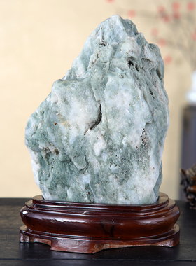 顶爷奇石原石靠山石把玩收藏摆件