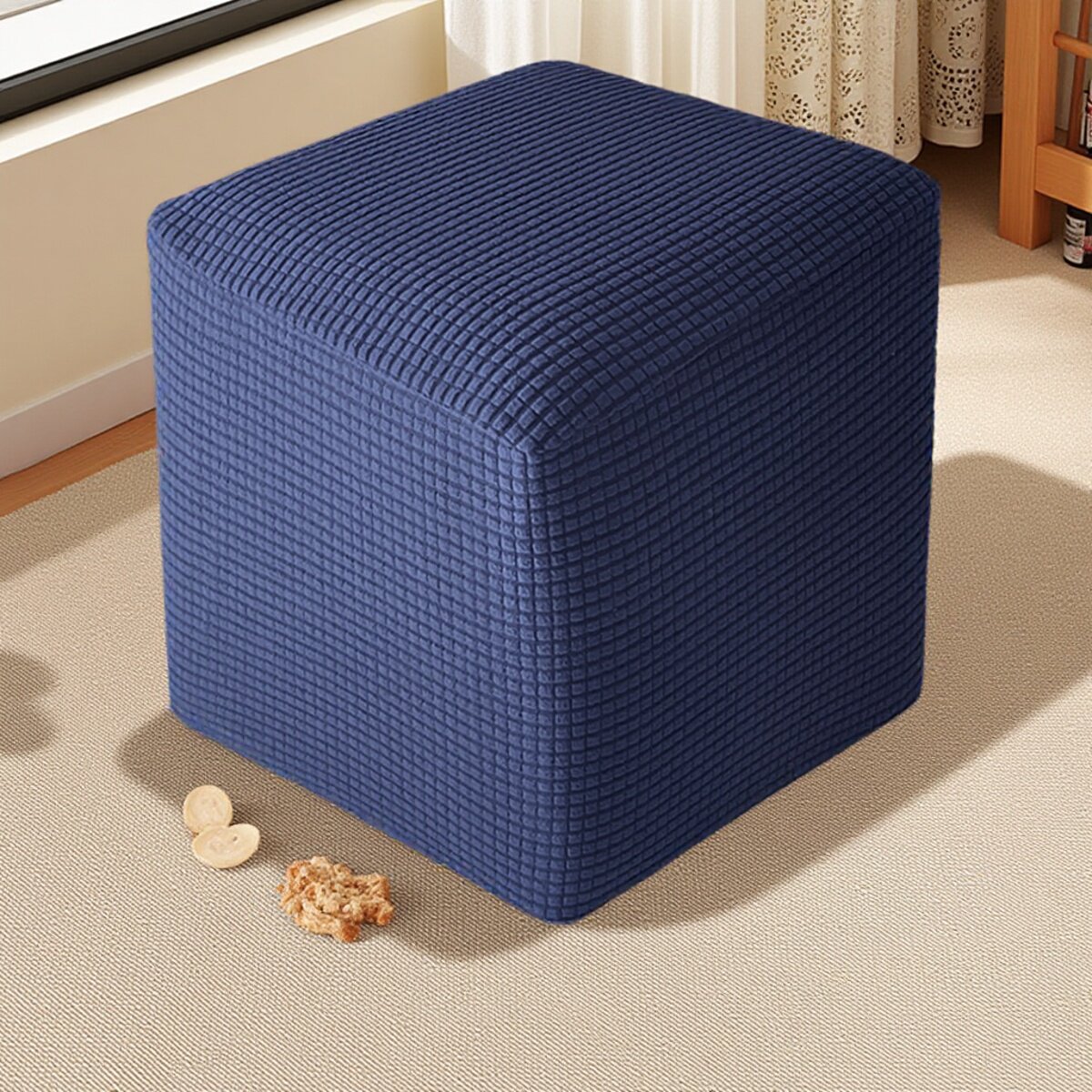 阳和楼新款不起球弹力布艺全包方凳子套罩正方形换鞋凳套沙发凳套,淘宝优惠券,粉丝福利购,淘宝优惠卷