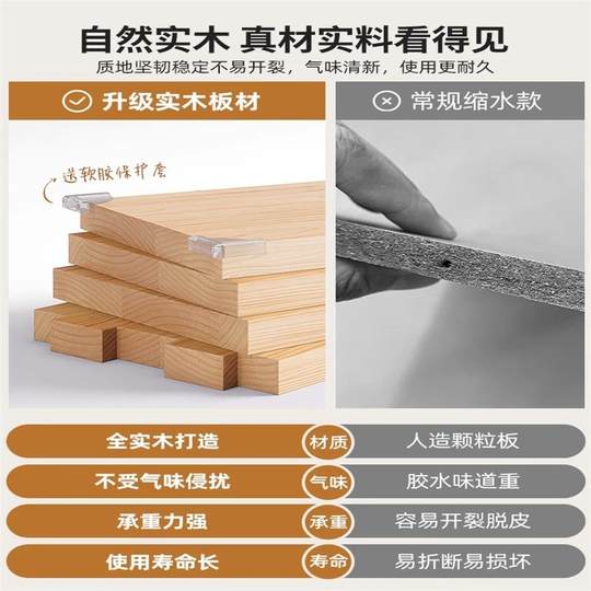 全实木储物柜格子柜自由组合书架置物架落地客厅收纳矮柜家用书柜