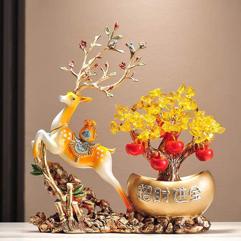 新中式时尚创意摆件 平安喜乐入门玄关电视柜酒柜装饰品 亲戚送礼,淘宝优惠券,粉丝福利购,淘宝优惠卷