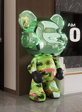 叮咚熊正品暴力熊客厅落地摆件大型轻奢高档电视柜旁乔迁搬家礼物