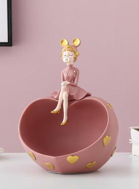 北欧风客厅进门鞋柜桌面钥匙收纳玄关摆件家居装饰品入户现代礼品