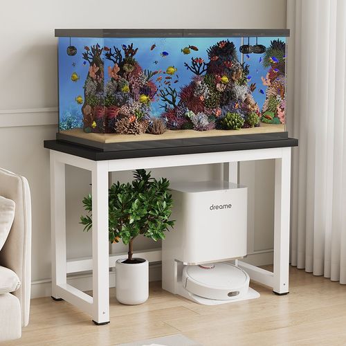 鱼缸架子客厅金属称重架水簇箱底架可定制桌子鱼缸底座架储物架子 - 图1