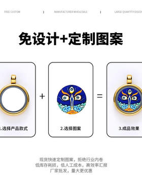 唐卡嘎乌盒扎拉姆唐卡般若可打开装东西扎基拉姆吊坠可换图
