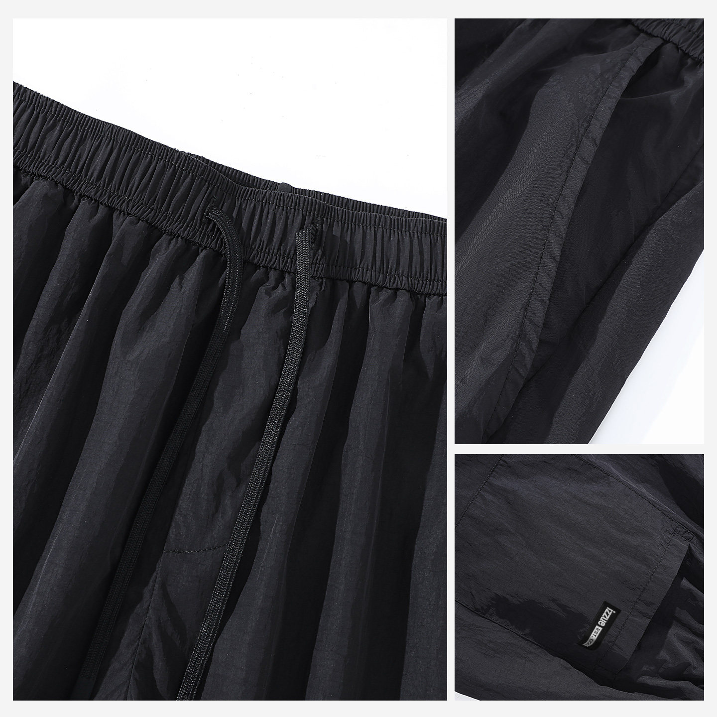 it izzue原创潮牌防晒凉感直筒短裤男2026年夏季侧面拉链五分裤3P,淘宝优惠券,粉丝福利购,淘宝优惠卷