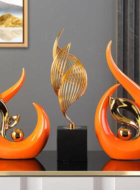 抽象艺术品装饰，可访问的豪华客厅，入口，电视和酒柜，典雅大气