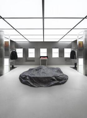 玻璃纤维模拟空心石户外景观软装销售部庭院装饰微景观假摆件大石