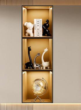 贝汉美创意小鹿摆件轻奢高档高级感家居客厅玄关酒柜桌面软装饰品