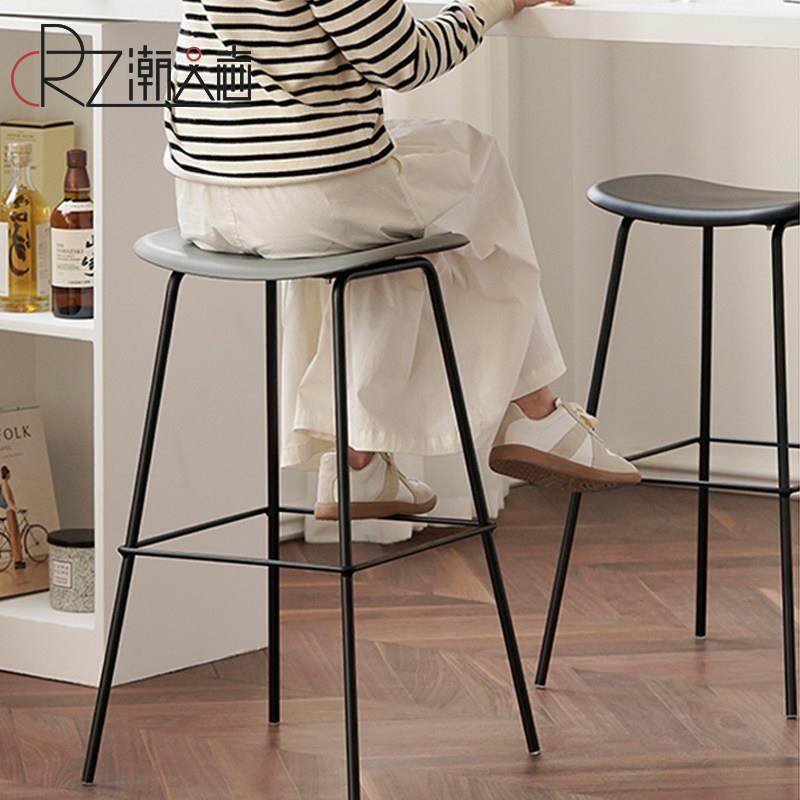 北欧现代简约吧台椅家用饭厅高脚凳网红ins铁艺休闲 吧台凳高椅子,淘宝优惠券,粉丝福利购,淘宝优惠卷