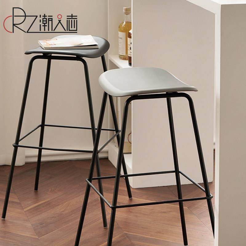 北欧现代简约吧台椅家用饭厅高脚凳网红ins铁艺休闲 吧台凳高椅子,淘宝优惠券,粉丝福利购,淘宝优惠卷