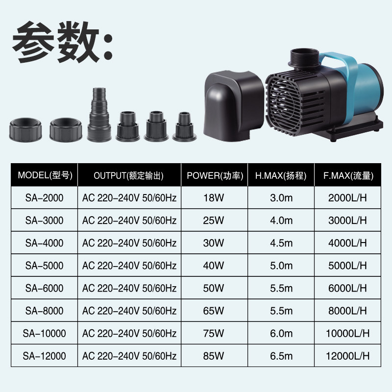 松宝超静音鱼缸水泵鱼池潜水泵小型抽水泵水陆两用循环泵变频水泵,淘宝优惠券,粉丝福利购,淘宝优惠卷