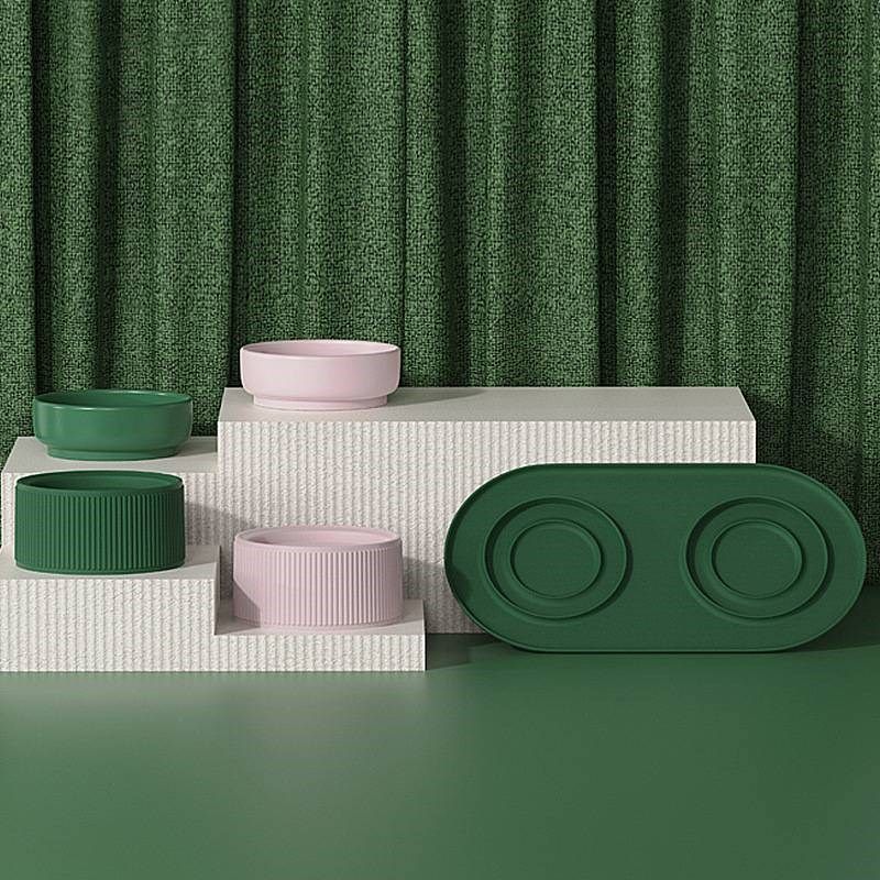 现货新款猫碗陶瓷碗高脚护颈狗碗食盆宠物碗新款一体双碗不黑下巴,淘宝优惠券,粉丝福利购,淘宝优惠卷